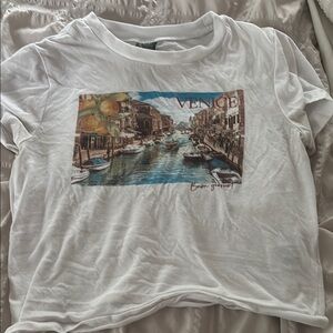 Wild Fable White Crop Relaxed T-Shirt